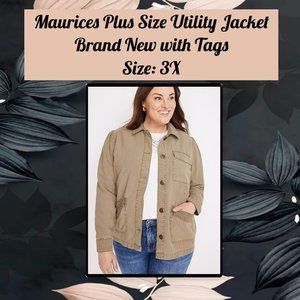 Maurices Plus Size Utility Jacket 3X